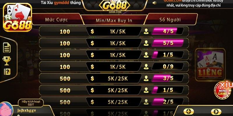 Giới thiệu về trò chơi Liêng Go88