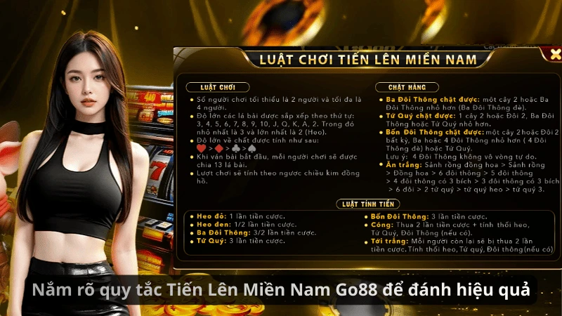 Bài Tiến Lên Miền Nam - Game Bài Đặc Sắc Trải Nghiệm GO88 4 Luật đánh bài tiến lên miền Nam cơ bản cần nắm